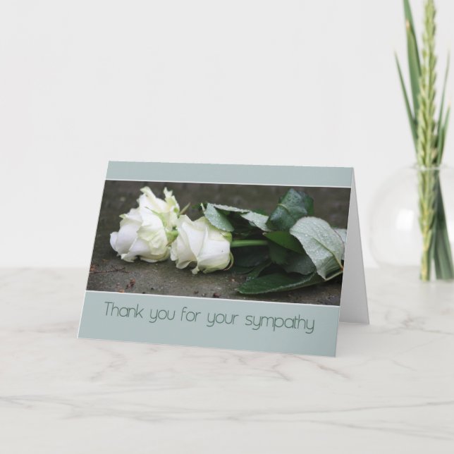 Thank you for your sympathy card (Front)