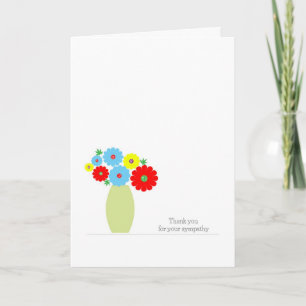Thank You For Your Sympathy Card, Flowers Card