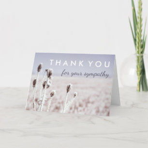 Thank You for Your Sympathy Winter Card