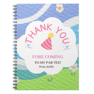 Thank you fore coming to my par-tee kids party notebook