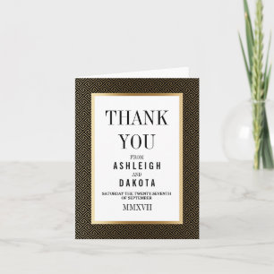 Thank You   Formal Golden Geometric on Black