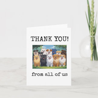 Thank You, From All of Us, Customer, Coworker Card