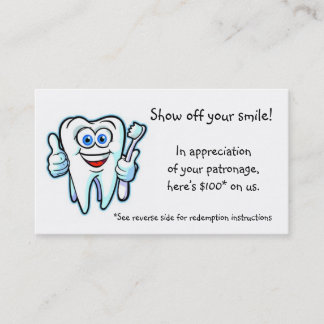 thank you from dentist discount card