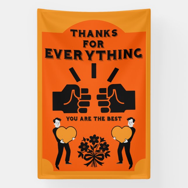 Thank You From Human Resources Banner (Vertical)