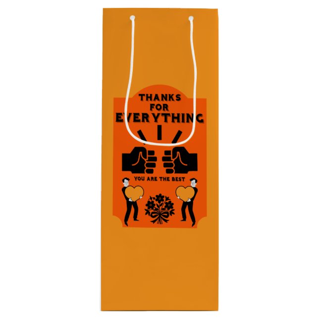 Thank You From Human Resources Wine Gift Bag (Front)