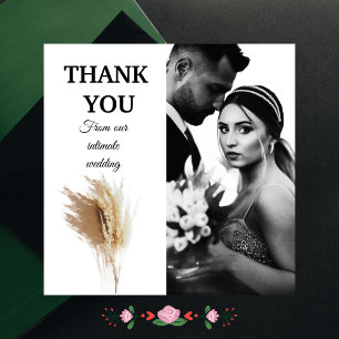Thank You from Our Intimate Wedding Card
