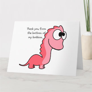 Thank you from the bottom of my bottom... card