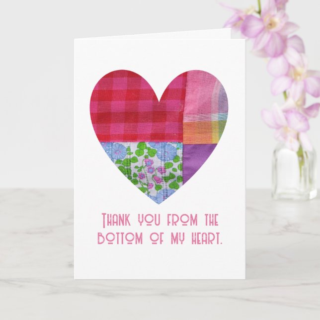Thank You from the Bottom of My Heart, custom Card (Orchid)