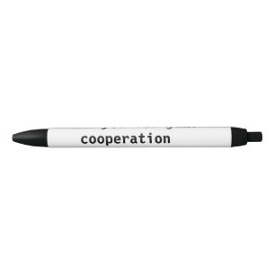 Thank you from the company blue ink pen