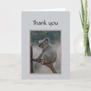 Thank you Fun Koala Bear Go out on a limb for me. Card