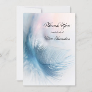 Thank You Funeral Sympathy Feather Air   PHOTO