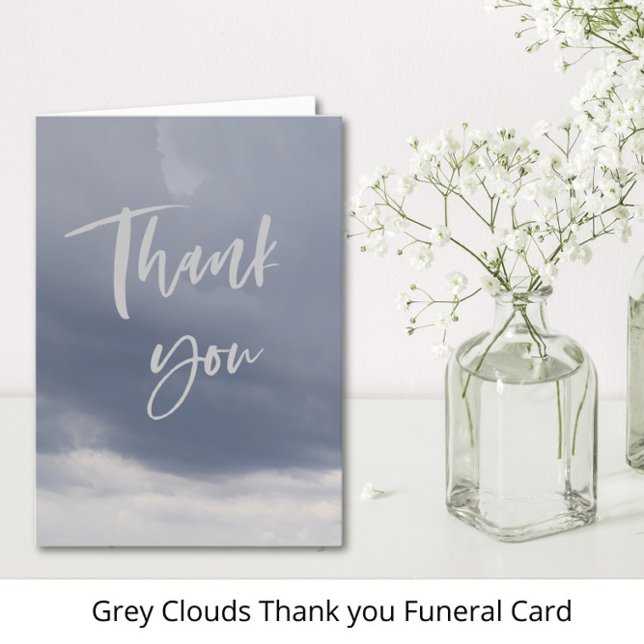 Thank You Funeral Sympathy Grief Folded Card (Creator Uploaded)