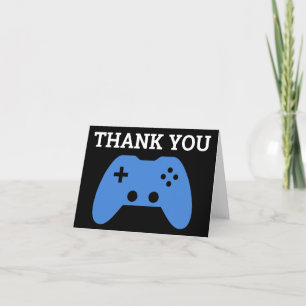 Thank You Gamer Video Game Pattern Card