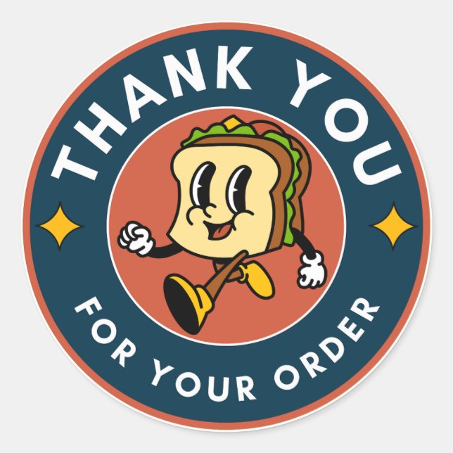 Thank you Gift Classic Round Sticker (Front)