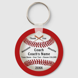 Thank You Gift for Baseball Coach, Baseball Key Ring