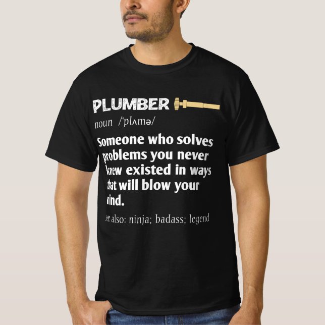 Thank you gift for plumber T-Shirt (Front)