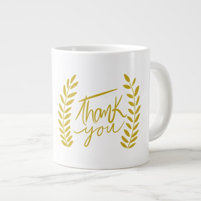 Thank You  Gift Jumbo Mug (Front Right)