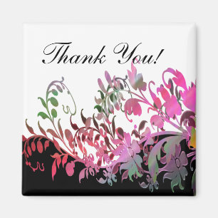 Thank You Gift - Magnet - Elegant Flowers