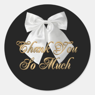Thank you gift stickers for wedding favours