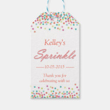 Thank you gift tag for baby sprinkle