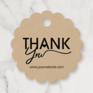 Thank You, Gift Tags, Labels, Business Packaging Favour Tags