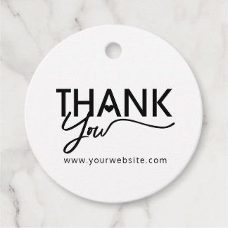 Thank You, Gift Tags, Labels, Business Packaging Favour Tags