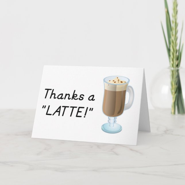 Thank you gift - Thanks a latte (Front)