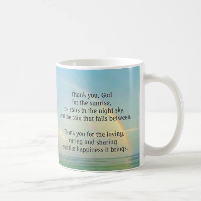 "Thank you, God" Coffee Mug (Right)