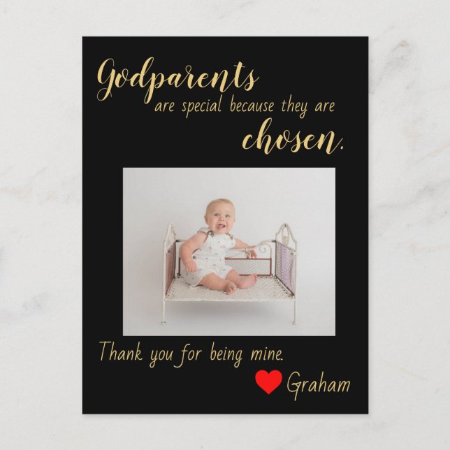 Thank you Godparent card (Front)