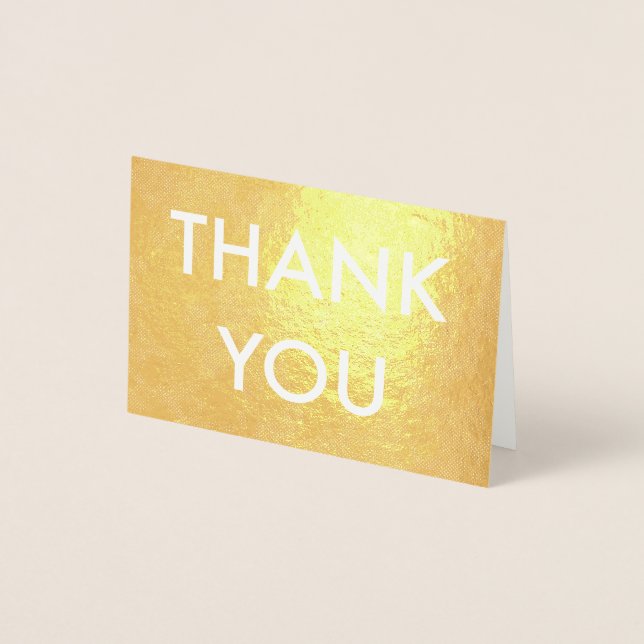 thank you gold foil silver foil card (Front)