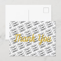 Thank You Gold Script Your Logo Here Template