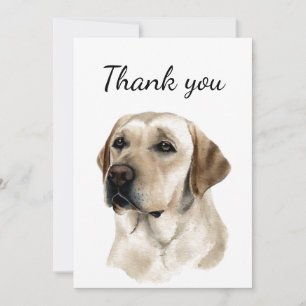 Thank You Golden Labrador Dog Pet Animal Card