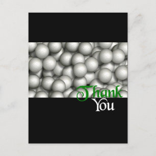 Thank You Golf Balls Postcard