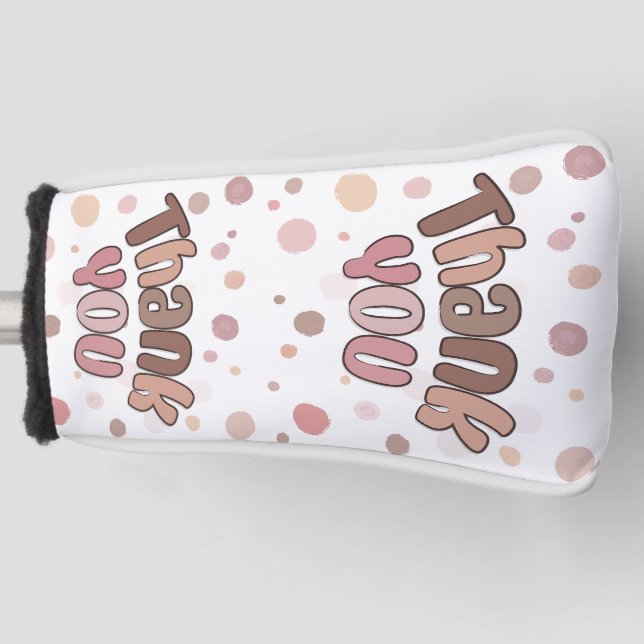 Thank you  golf head cover (Front)
