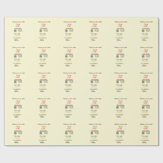 Thank you Google review scan QR business Wrapping Paper