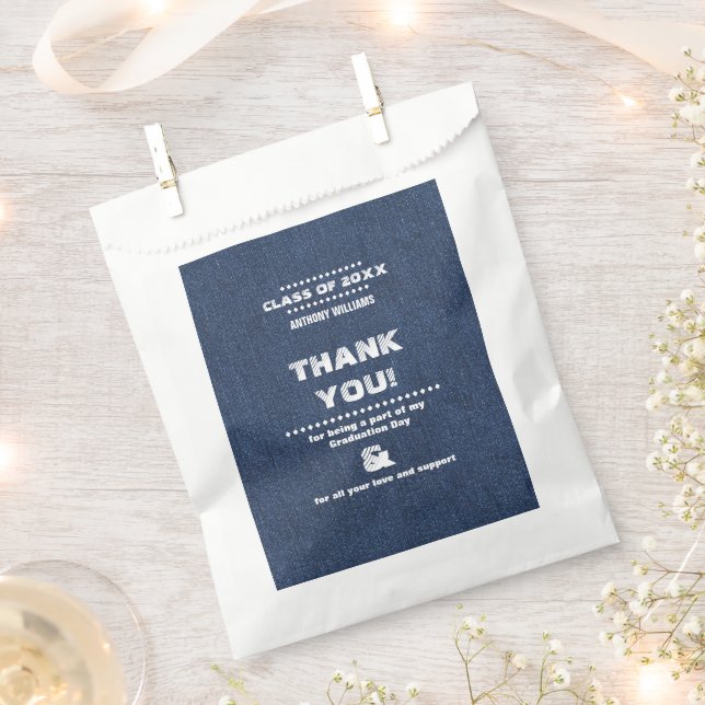 Thank You Graduation Party Custom  Favour Bag (Clipped)