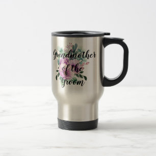Thank You Grandmother Groom or Bride Purple Travel Mug