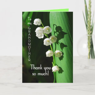 Thank You Grandmother Lily of the Valley Card