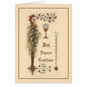 Thank You  Gratitude Catholic Priest Bishop Clergy