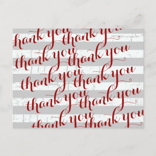 'thank you' gratitude words postcard