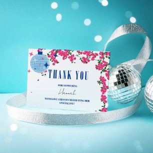 Thank you Greek Bougainvillea bridal shower card