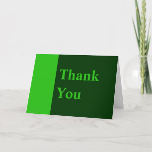 Thank You green colour