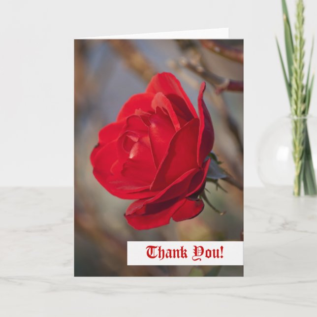 Thank You Greeting Card (Front)