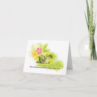 Thank You/Greeting Card, 4"x5.6" You Card