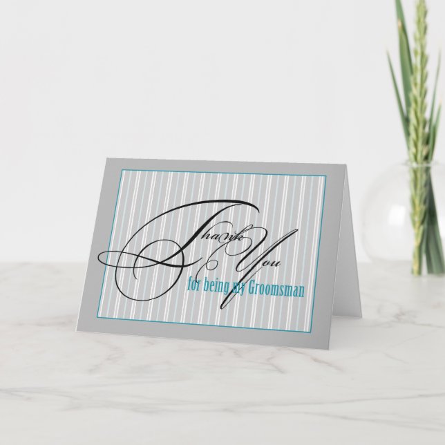 thank you groomsman card (Front)