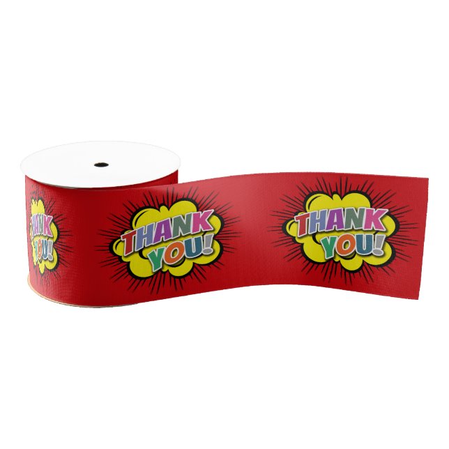 Thank You Grosgrain Ribbon (Spool)