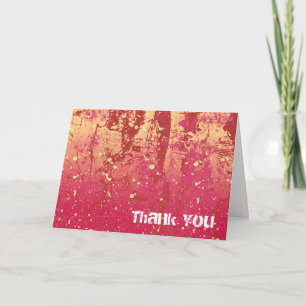 Thank You Grunge Urban Sunrise Card