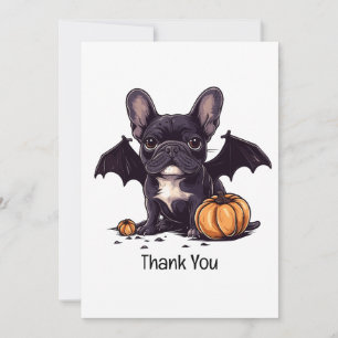 Thank You Halloween French Bulldog Bat Pumpkins