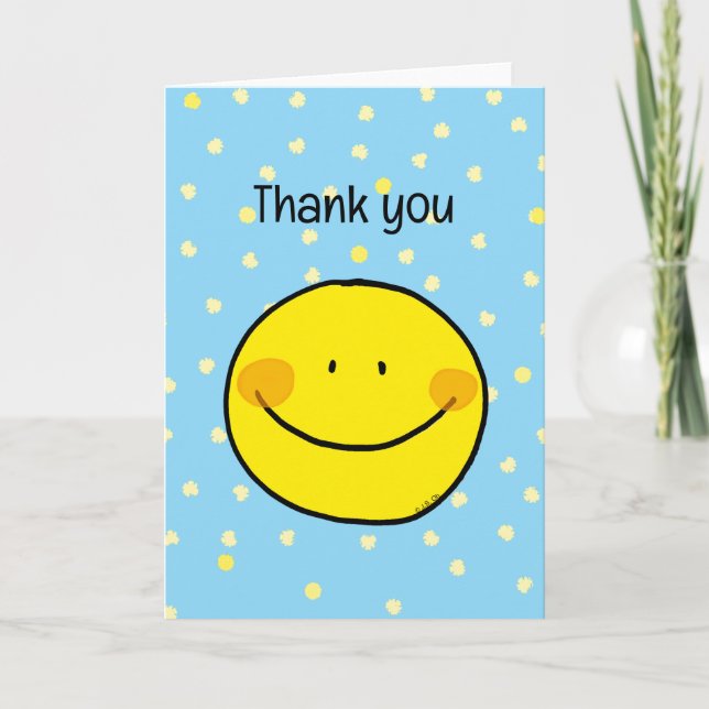 thank you (happy smile) card (Front)
