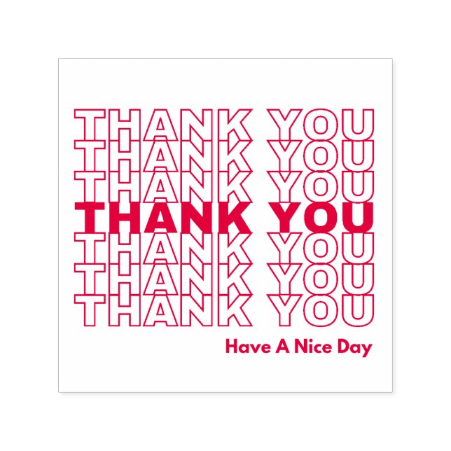 Thank You Have A Nice Day Self-inking Stamp (Design)